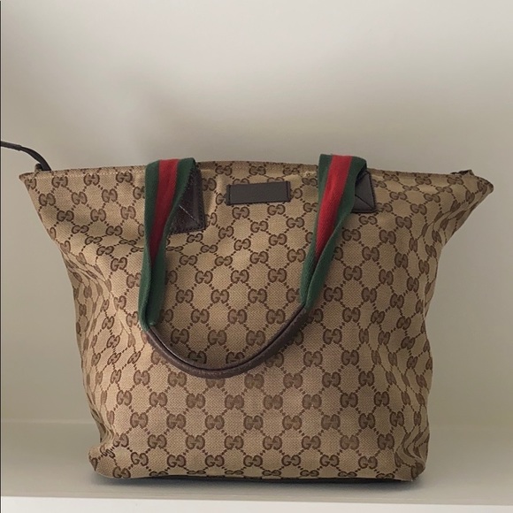 Gucci GG Canvas Tote / Diaper Bag - Picture 2 of 8